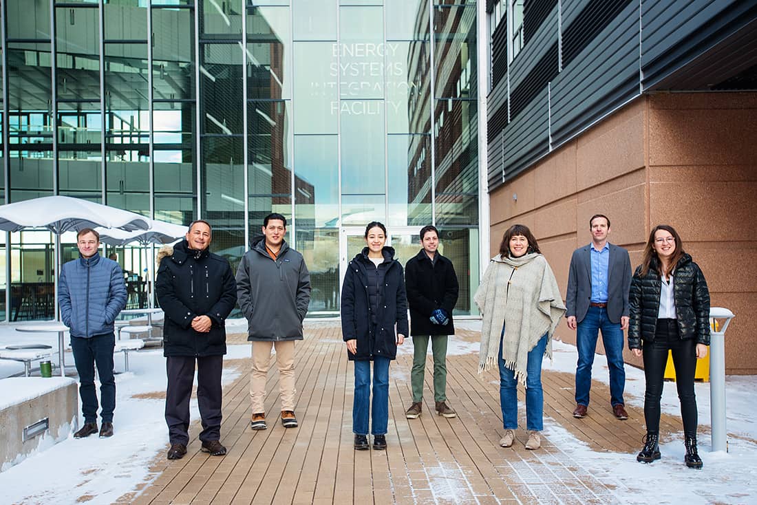 CEOs of Cohort 10 companies gather at the NREL campus.