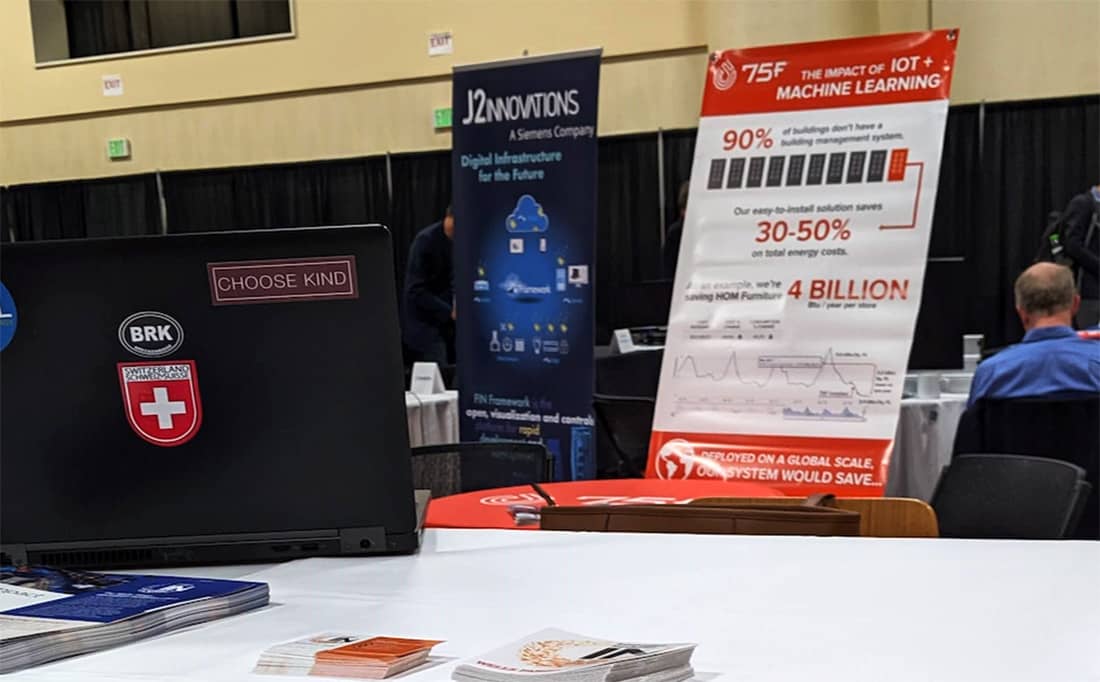 J2Innovations and 75F booth