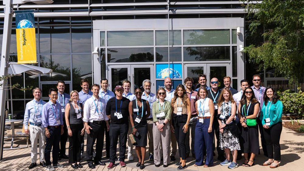 Cohort group poses for photo