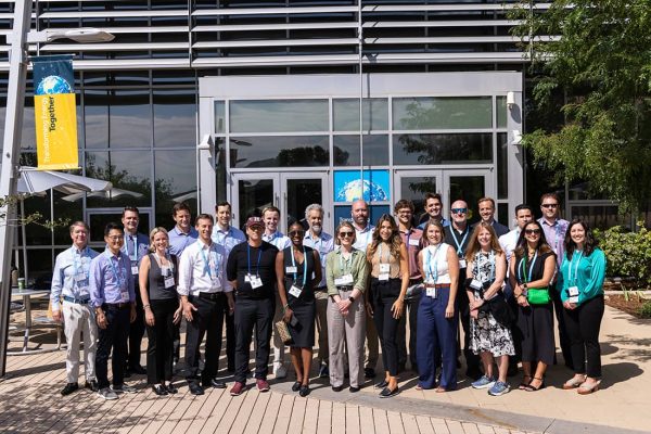 Cohort group poses for photo