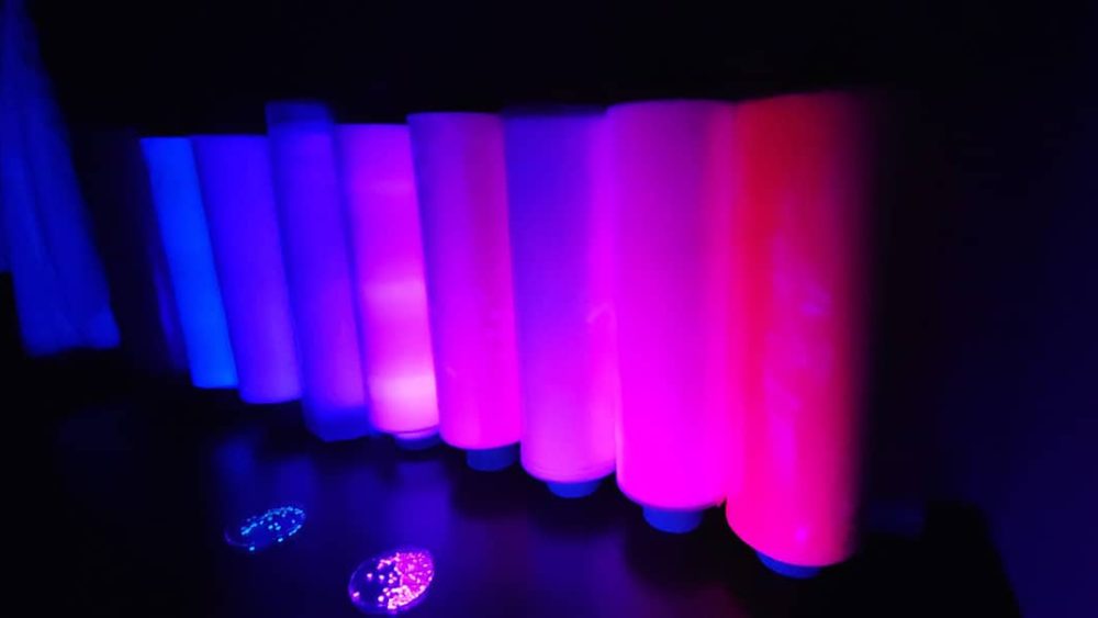 Glowing SolGro tubes