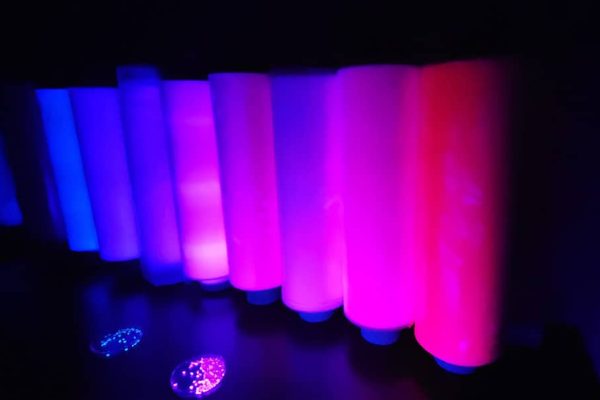 Glowing SolGro tubes
