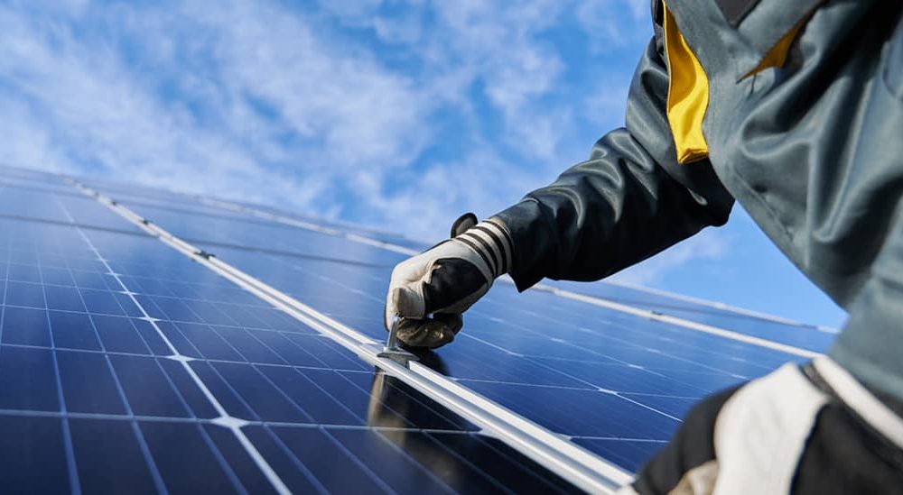 Solar panel installation